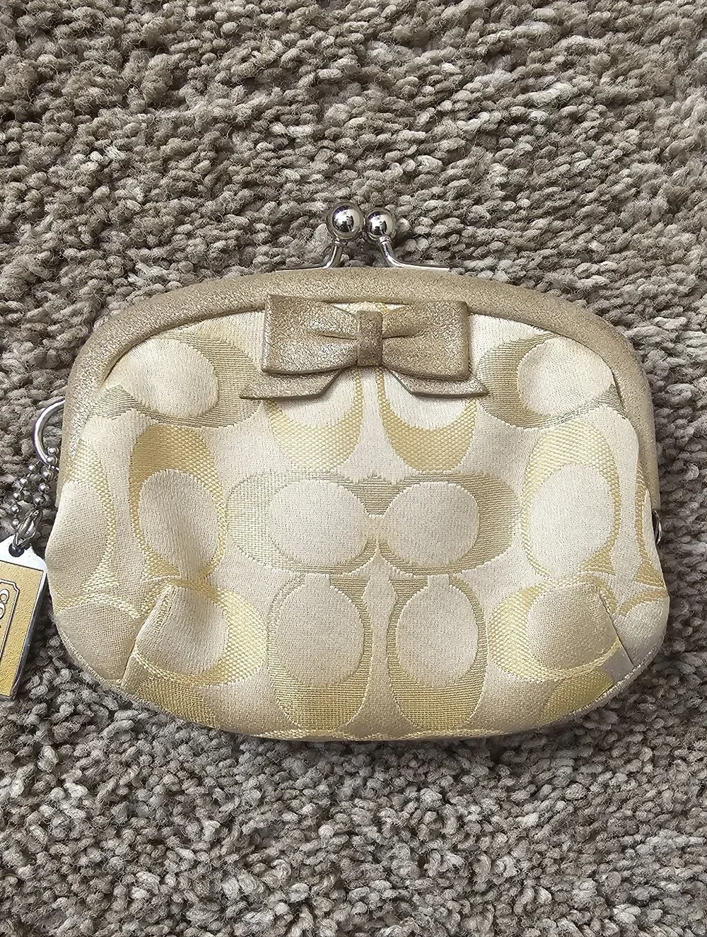 Coach Signature Bow Coin Purse - Picture 2 of 4